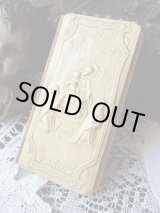 中世風装飾文字エンボス革表紙祈祷書】【1883年】ドイツ・アンティーク