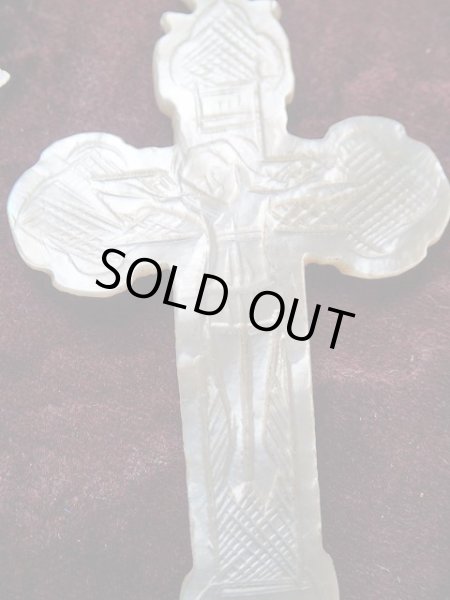 画像5: 【マザーオブパールカメオ】【クロスボトニー】フランス・アンティーク＆ヴィンテージクロス (5)