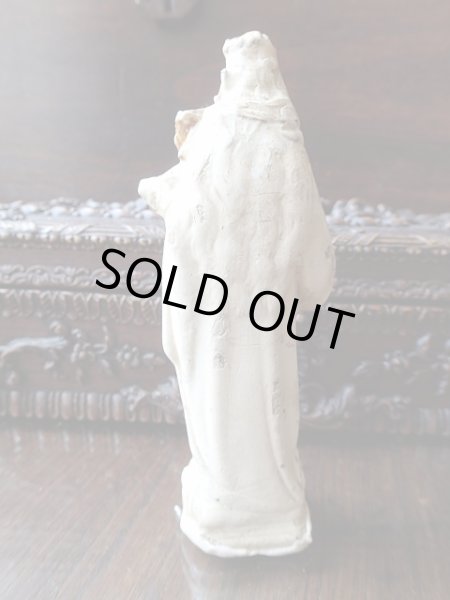 画像2: 【象牙風石膏聖母子像】【小祭壇用聖像】フランス・アンティーク＆ヴィンテージ聖品 (2)