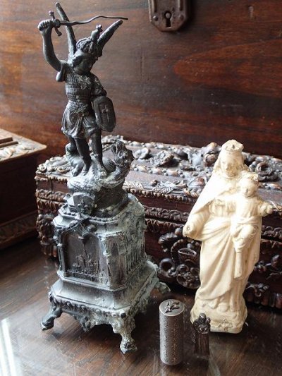 画像3: 【象牙風石膏聖母子像】【小祭壇用聖像】フランス・アンティーク＆ヴィンテージ聖品