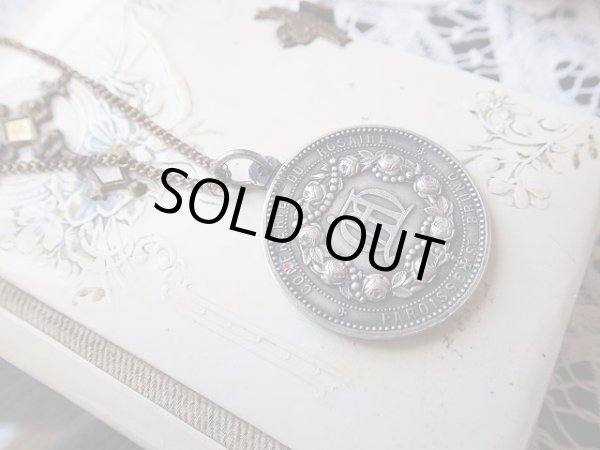 画像4: 【アヴェマリア薔薇ロザリオ冠】【ポンペイの至聖なるロザリオの聖母】フランス・アンティーク＆ヴィンテージメダイ (4)