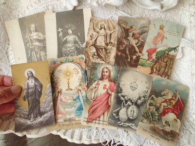 画像1: 【聖杯と天使たち】【1903年】イタリア・アンティーク＆ヴィンテージホーリーカード