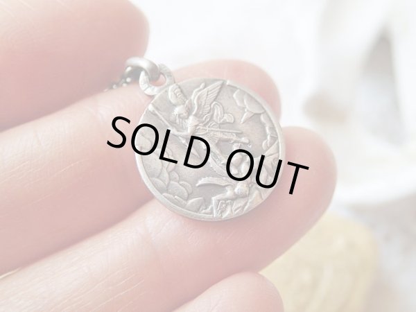 画像5: 【大天使ミカエル】【戦時中パラシュート部隊兵士用お守り】フランス・アンティーク＆ヴィンテージメダイ (5)