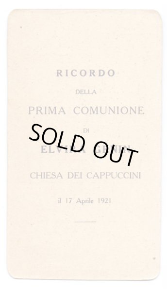 画像2: 【聖杯と天使たち】【1921年】イタリア・アンティーク＆ヴィンテージホーリーカード (2)