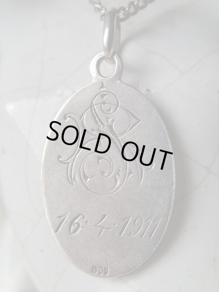 画像3: 【シルバー聖母子】【イニシャルS.R1911年】イタリア・アンティーク＆ヴィンテージメダイ (3)