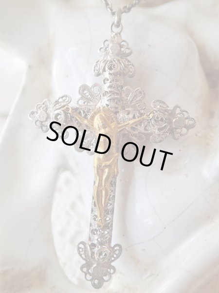 画像2: 【総フィリグリークルシフィクス】ドイツ・アンティーク＆ヴィンテージクロス (2)