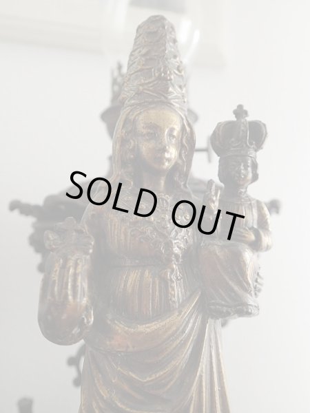 画像4: 【オロパの聖母（黒の聖母）】【土台つき大型聖像】イタリア・アンティーク＆ヴィンテージ聖品 (4)