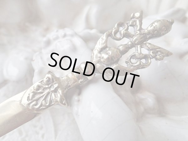 画像11: 【ローマ教皇紋章と天使】【透かし模様入りペーパーナイフ】イタリア・アンティーク＆ヴィンテージ聖品 (11)