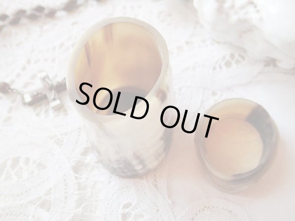 画像4: 【オランダ水牛角ケースとロザリオのセット】フランス・アンティーク＆ヴィンテージ聖品 (4)