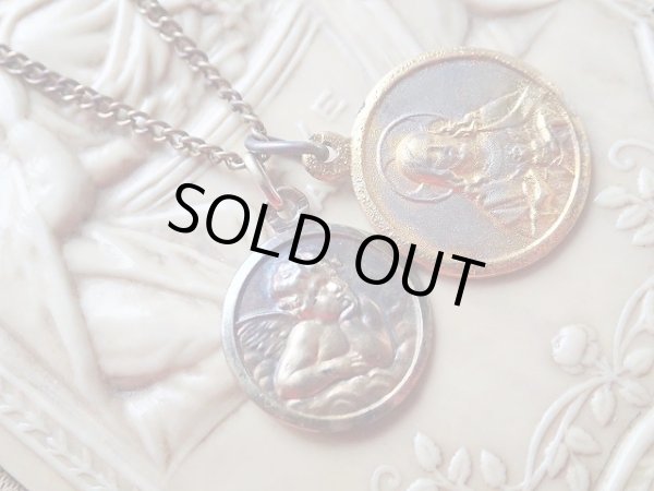 画像7: 【頬杖天使】【イエスの御心】【メダイセット】フランス・アンティーク＆ヴィンテージメダイ (7)