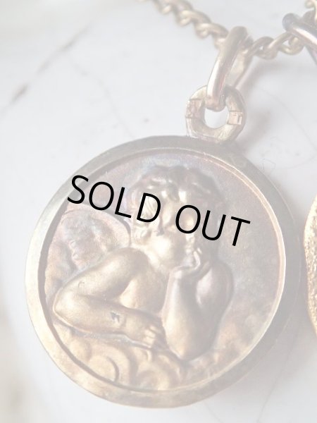 画像3: 【頬杖天使】【イエスの御心】【メダイセット】フランス・アンティーク＆ヴィンテージメダイ (3)