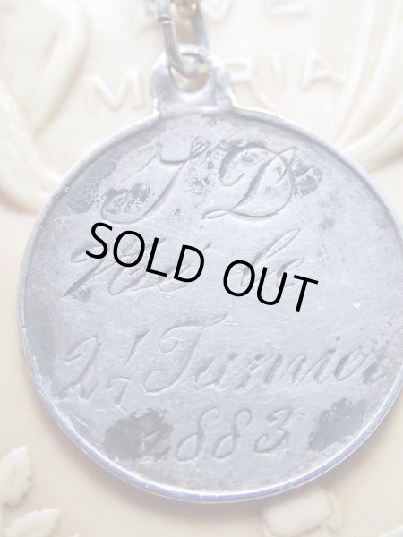 画像6: 【シルバー製】【無原罪の聖母】【1883年】フランス・アンティーク＆ヴィンテージ聖品 (6)