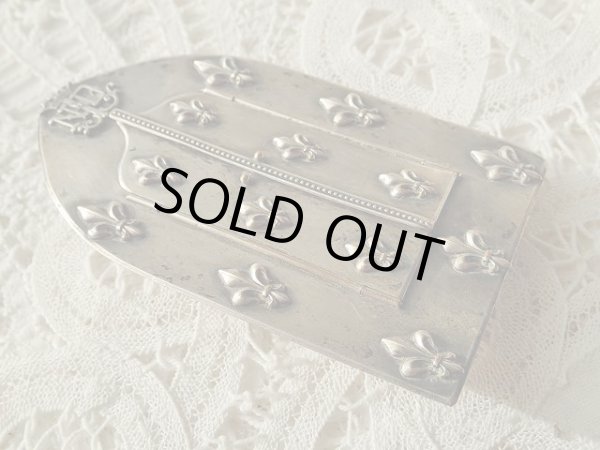 画像17: 【観音開き携帯用小祭壇】【フルールドリス文様ルルドの聖母】フランス・アンティーク＆ヴィンテージ聖品 (17)