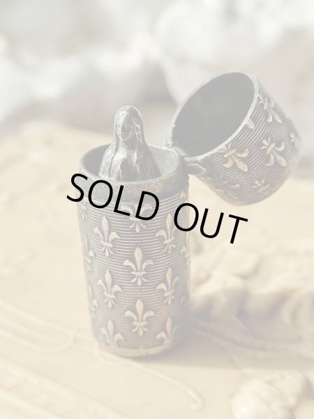 画像4: 【フルールドリス文様ケースミニ】【ルルドの聖母像】フランス・アンティーク＆ヴィンテージ聖品 (4)