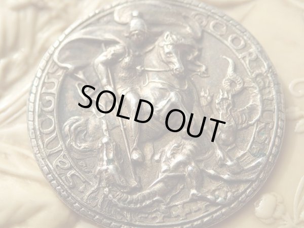 画像5: 【聖ジョルジョ（ゲオルギウス）コイン】【元ブローチ】イタリア・アンティーク＆ヴィンテージ聖品 (5)