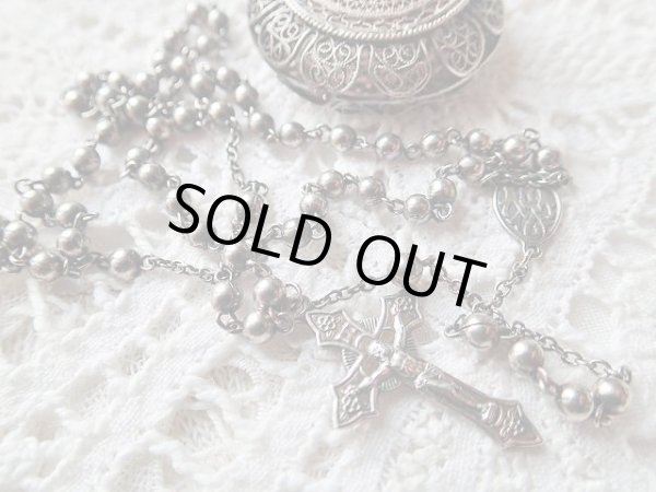 画像12: 【シルバー製フィリグリー（銀線細工）ロザリオケース】【シルバー800ロザリオ】イタリア・アンティーク＆ヴィンテージ聖品 (12)