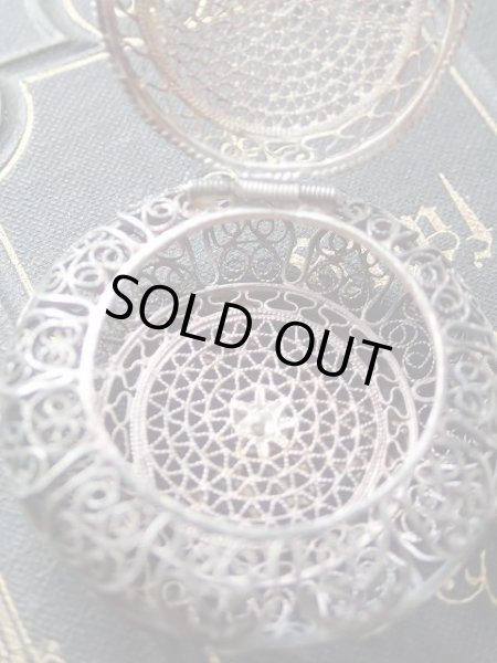 画像8: 【シルバー製フィリグリー（銀線細工）ロザリオケース】【シルバー800ロザリオ】イタリア・アンティーク＆ヴィンテージ聖品 (8)