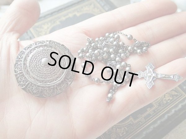 画像10: 【シルバー製フィリグリー（銀線細工）ロザリオケース】【シルバー800ロザリオ】イタリア・アンティーク＆ヴィンテージ聖品 (10)