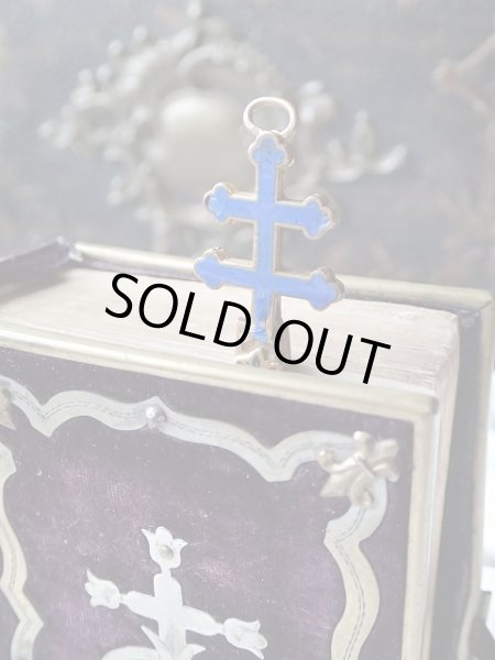 画像4: 【ブルーエナメルロレーヌ十字】【ブックマーク兼ペーパーナイフ】フランス・アンティーク＆ヴィンテージ品 (4)