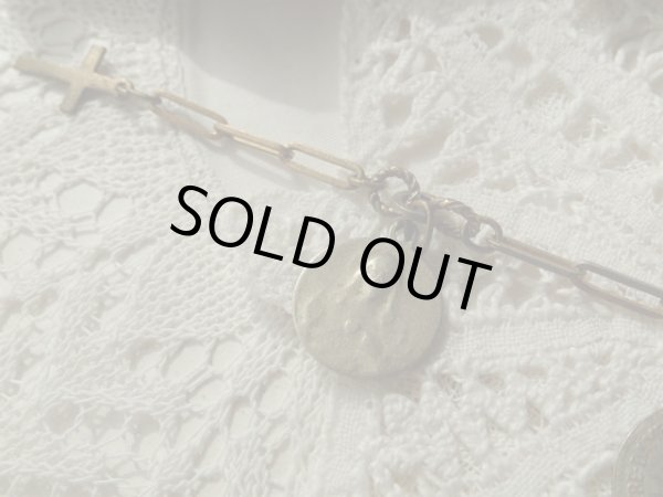 画像4: 【5メダイ付アンティークチェーンブレスレット】フランス・アンティーク＆ヴィンテージ聖品 (4)