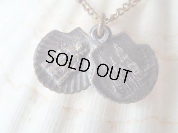 画像5: 【使徒大ヤコブ】【サンティアゴ・デ・コンポステーラ巡礼記念ホタテ貝型スライドメダイ】【聖ジェームズ十字】スペイン・アンティーク＆ヴィンテージメダイ (5)