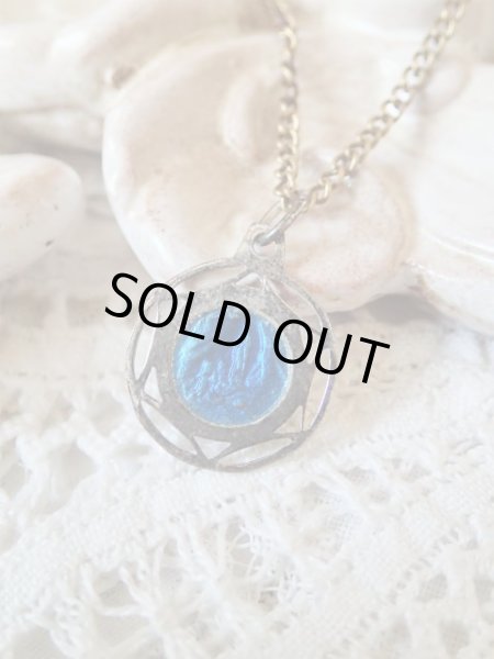 画像2: 【2色エナメル透かし枠】【ルルドの聖母】フランス・アンティーク＆ヴィンテージメダイ (2)