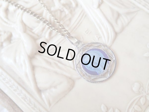 画像5: 【2色エナメル透かし枠】【ルルドの聖母】フランス・アンティーク＆ヴィンテージメダイ (5)