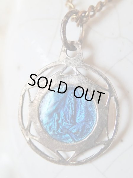 画像4: 【2色エナメル透かし枠】【ルルドの聖母】フランス・アンティーク＆ヴィンテージメダイ (4)