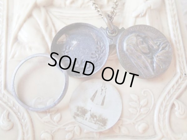 画像7: 【スライド式ロケットペンダント】【悲しみの聖母】【聖地ご絵】フランス・アンティーク＆ヴィンテージメダイ (7)