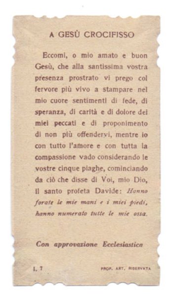 画像2: 【イエスキリストの磔刑】イタリア・アンティーク＆ヴィンテージホーリーカード (2)