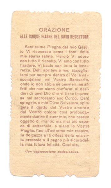 画像2: 【イエスキリストの聖なる亡骸】イタリア・アンティーク＆ヴィンテージホーリーカード (2)