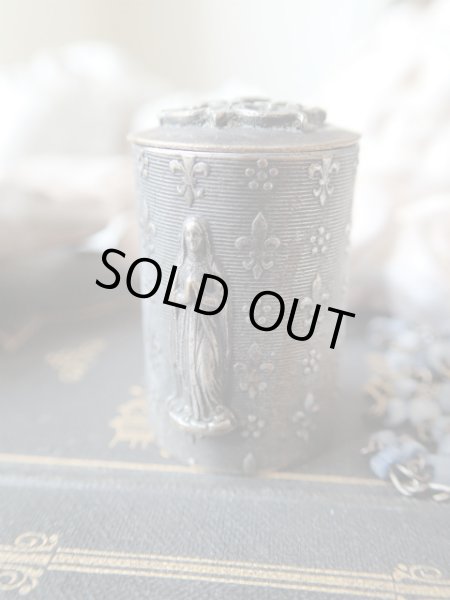 画像4: 【ルルドの聖母】【ノートルダム頭文字ND蓋】【フルールドリス文様ケース】【ロザリオとセット】フランス・アンティーク＆ヴィンテージ聖品 (4)