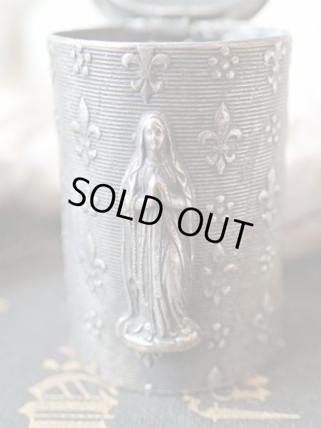 画像8: 【ルルドの聖母】【ノートルダム頭文字ND蓋】【フルールドリス文様ケース】【ロザリオとセット】フランス・アンティーク＆ヴィンテージ聖品 (8)