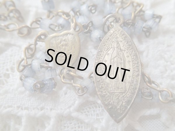 画像17: 【ルルドの聖母】【ノートルダム頭文字ND蓋】【フルールドリス文様ケース】【ロザリオとセット】フランス・アンティーク＆ヴィンテージ聖品 (17)