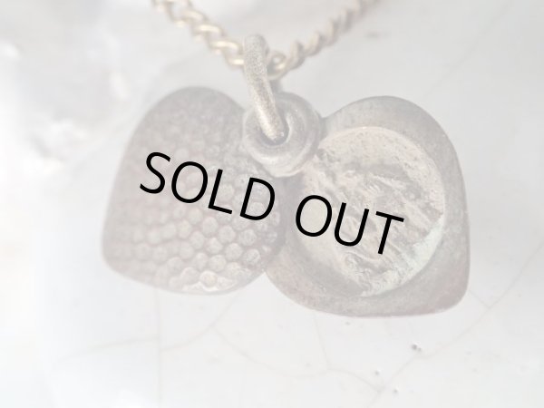 画像4: 【ハート型スライドメダイ】【イエスの御心】【カルメル山の聖母】フランス・アンティーク＆ヴィンテージメダイ (4)