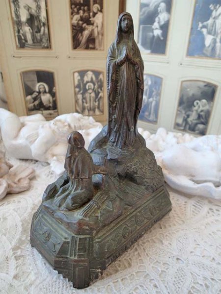 画像4: 【ルルドの聖母オルゴール】【カトリック聖歌ルルドの聖母あめのきさき】フランス・アンティーク＆ヴィンテージ聖品 (4)