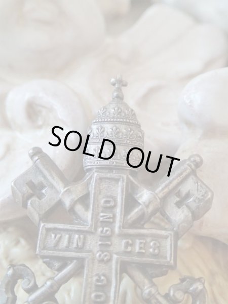 画像5: 【聖地ルルド巡礼記念】【教皇紋章ブローチ】イタリア・アンティーク＆ヴィンテージ聖品 (5)