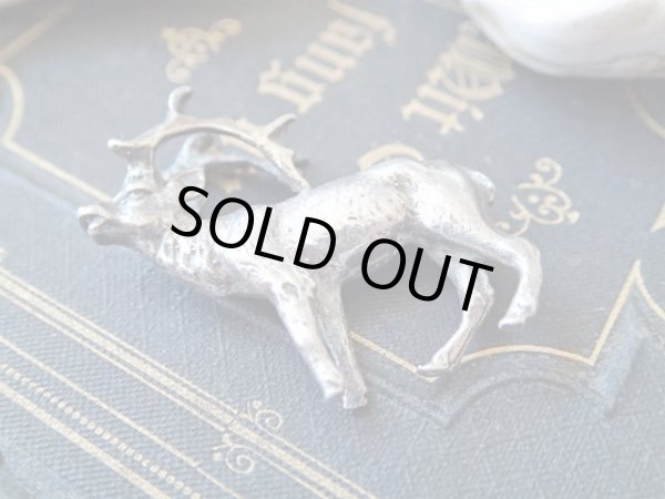 画像6: 【シルバー800製ミニチュアアニマル】【エルク鹿】イタリア・アンティーク＆ヴィンテージ品 (6)