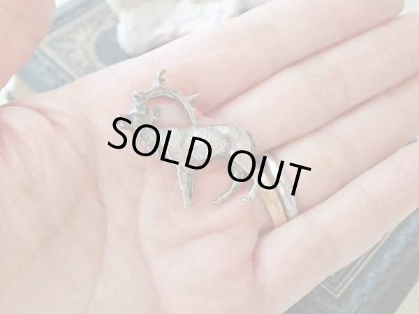 画像9: 【シルバー800製ミニチュアアニマル】【エルク鹿】イタリア・アンティーク＆ヴィンテージ品 (9)