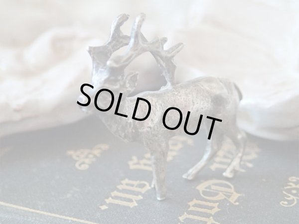 画像3: 【シルバー800製ミニチュアアニマル】【エルク鹿】イタリア・アンティーク＆ヴィンテージ品 (3)