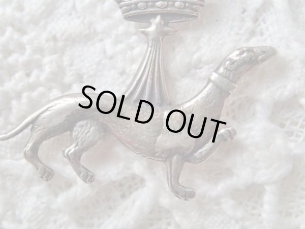 画像10: I様ご予約品【ブルターニュ紋章シンボルエルミーヌ】【王冠を被ったオコジョ】【シルバー製チャーム】フランス・アンティーク＆ヴィンテージ品 (10)