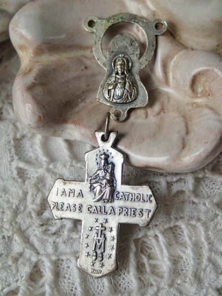 画像2: 【センターメダイとクロス型メダイセット1】イタリア・アンティーク＆ヴィンテージメダイ (2)