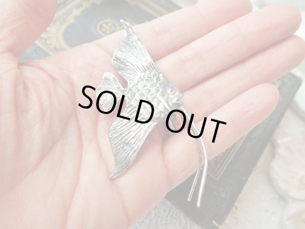 画像9: 【シルバー800製ミニチュアいきもの】【エンゼルフィッシュ】イタリア・アンティーク＆ヴィンテージ品 (9)