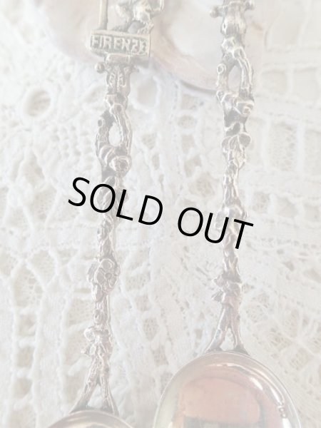 画像5: 【シルバー800製カフェスプーン】【Firenzeシリーズ6本組内2本セット】【獅子とゴンドラ】イタリア・アンティーク＆ヴィンテージ品 (5)