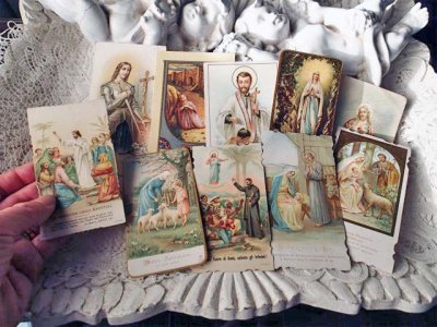 画像1: 【イエスの聖なる御心】【1908年】イタリア・アンティーク＆ヴィンテージホーリーカード