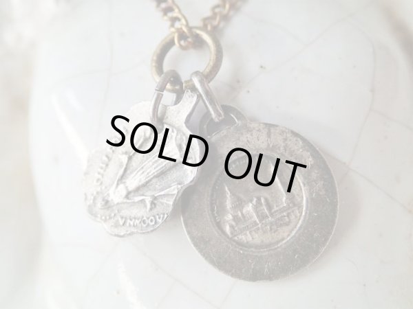 画像3: 【シルバー製リジューの聖テレーズメダイとバラ型メダイセット】フランス・アンティーク＆ヴィンテージメダイ (3)