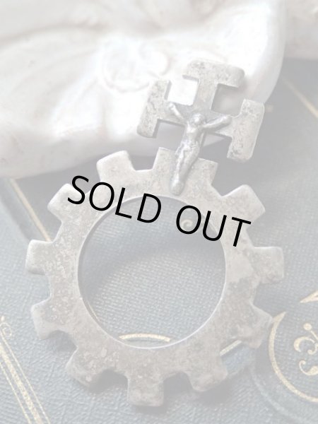 画像3: 【指ロザリオ】【松葉杖十字凸形】【シルバーメッキ】イタリア・アンティーク＆ヴィンテージロザリオ (3)