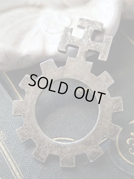 画像4: 【指ロザリオ】【松葉杖十字凸形】【シルバーメッキ】イタリア・アンティーク＆ヴィンテージロザリオ (4)