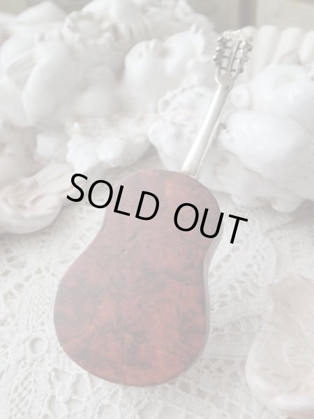 画像4: 【シルバー925と木製ミニチュア楽器】【クラシックギター】イタリア・アンティーク＆ヴィンテージ品 (4)