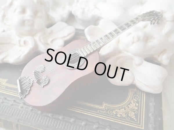 画像12: 【シルバー925と木製ミニチュア楽器】【クラシックギター】イタリア・アンティーク＆ヴィンテージ品 (12)